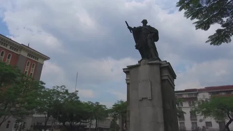 Statue in Manila, the Philippines Stock Footage 130697674