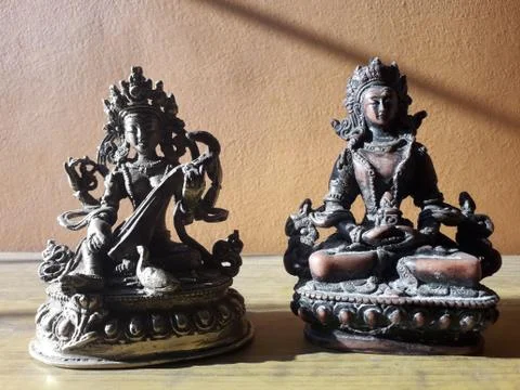 Statue of Manjushree 库存照片