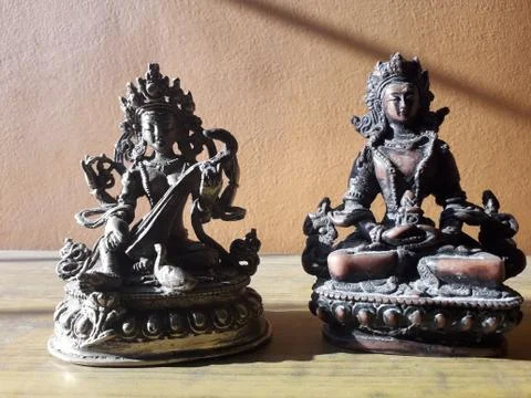 Statue of Manjushree Stock Photos