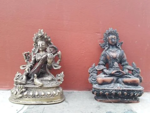 Statue of Manjushree Stock Photos