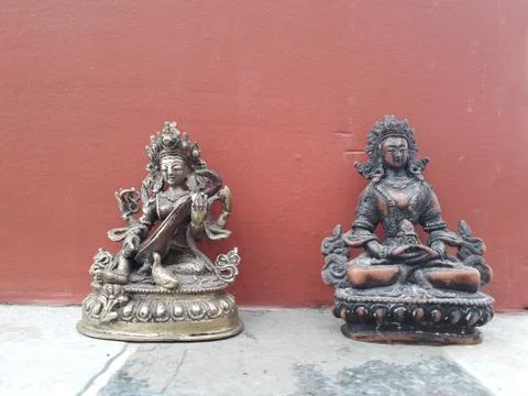 Statue of Manjushree Stock Photos