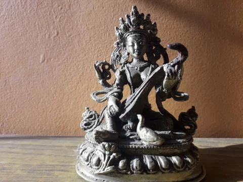 Statue of Manjushree Stock Photos