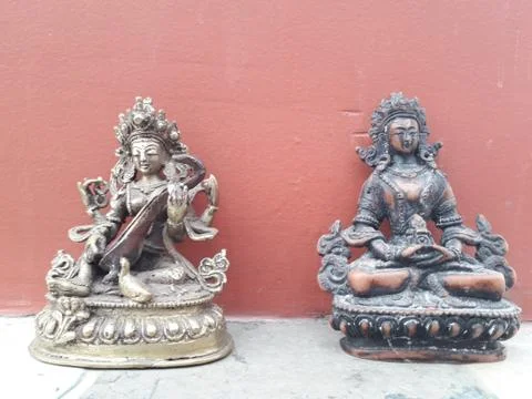 Statue of Manjushree 库存照片