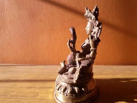 Statue of Manjushree 库存照片