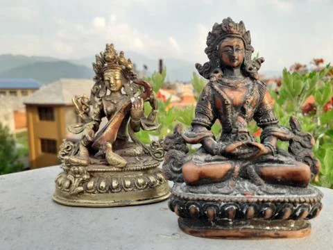 Statue of Manjushree Stock Photos