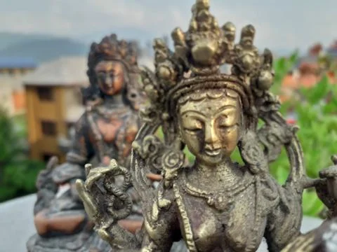 Statue of Manjushree 库存照片