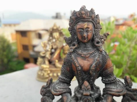 Statue of Manjushree Stock Photos