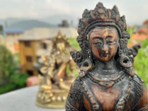 Statue of Manjushree Stock Photos