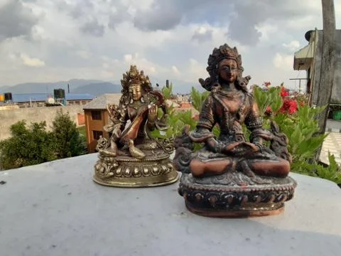 Statue of Manjushree Stock Photos