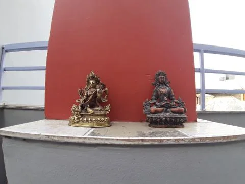 Statue of Manjushree Stock Photos