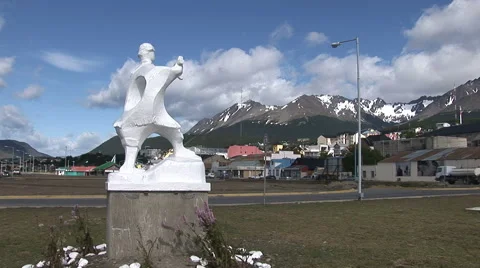 Statue of Manuel Pie de Piedra Stock Footage 59723599
