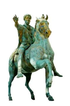 Statue of marcus aurelius Stock Photos