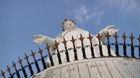 Statue of Maria, Beirut Video stock 5472475