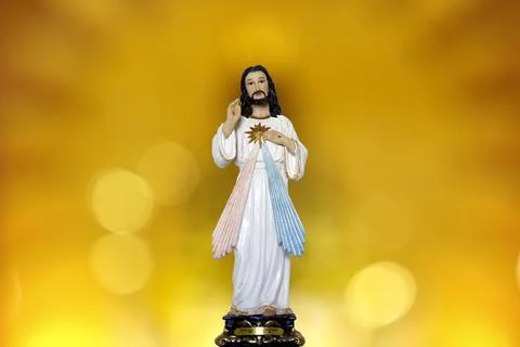 Statue of the merciful Jesus Stock Photos