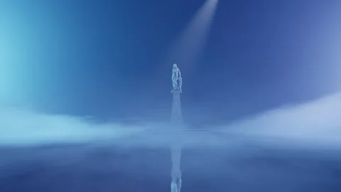 Statue in the Mist Video stock 287460209