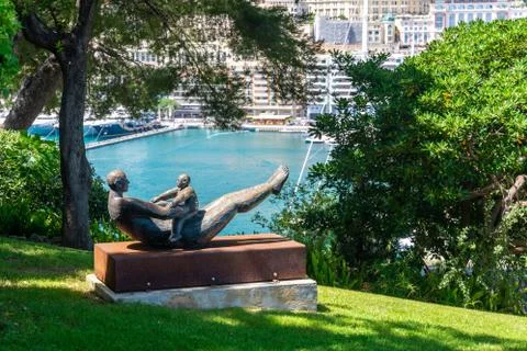 Statue in Monaco Stock Photos