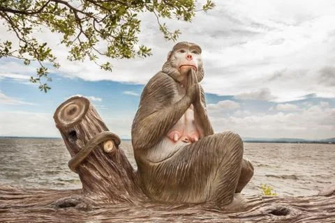 Statue monkey Stock Photos