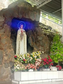 Statue of mother mary Stock Photos