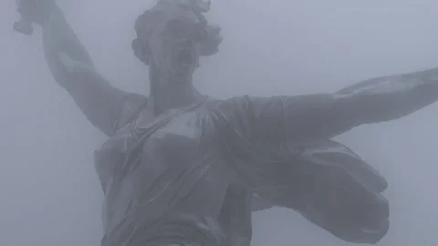 Statue of the Motherland Stock Footage 150504631