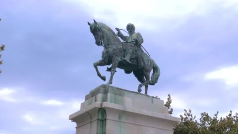 Statue of Muhammad Ali Stock Footage 150857780