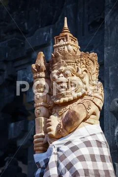 Statue of the Mythical Balinese Barong Creature Stock Photos