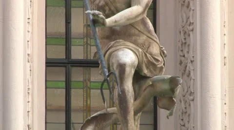 Statue of Neptune Stock-Footage 21904633