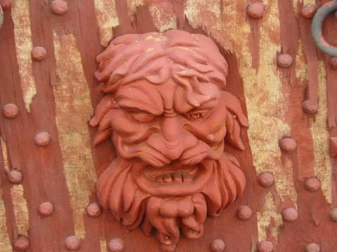 Statue of Neptune on an old ship Stock Photos