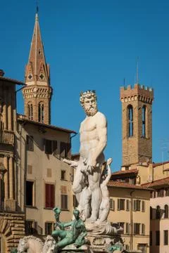 Statue of Neptune Stockfoto's