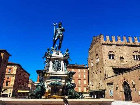 The statue of Nettuno Foto stock