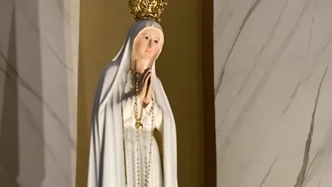 Statue of Our Lady of Fatima 1 Stock Footage 145182873