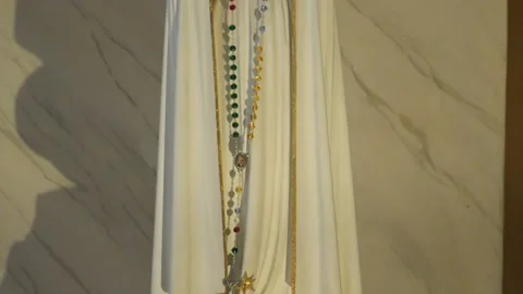 Statue of Our Lady of Fatima 5 Stock Footage 145182914