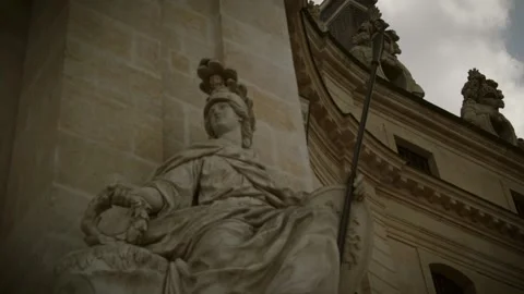 Statue Outside Paris Army Museum Stock Footage 277907865