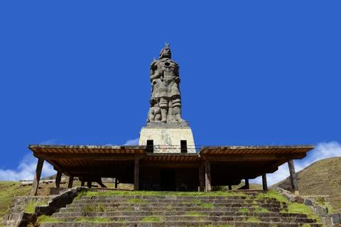 Statue of pachacutec Stockfoto's