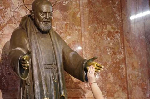 Statue of Padre Pio Stock Photos