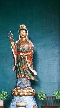 Statue at Pagoda Foto stock