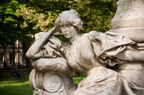 Statue   in Paris 스톡 사진