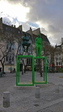 Statue in Paris Stock Photos