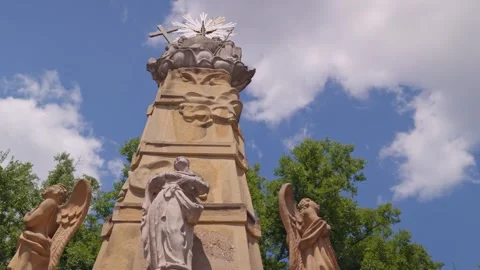 Statue in the park Stock Footage 247267410