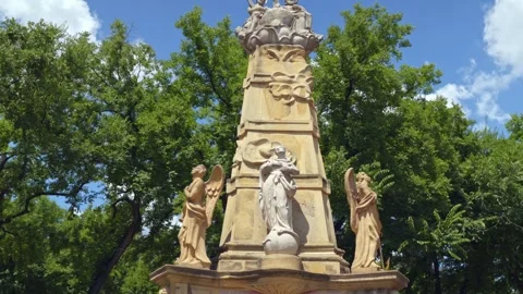 Statue in the park Stock Footage 247267493