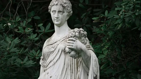 Statue in the park Stock Footage 277825085