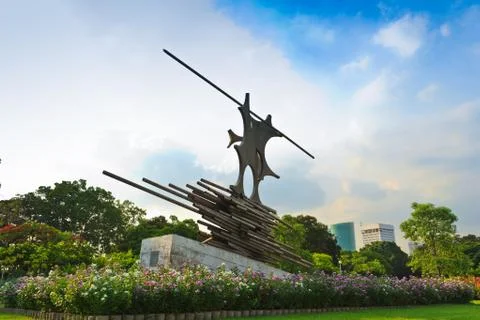 Statue in park Stock Photos