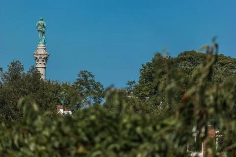 Statue In Park 스톡 사진