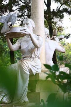 Statue in the park Stock Photos