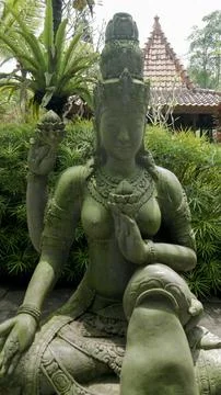 The Statue of Parvati Goddess Stock Photos