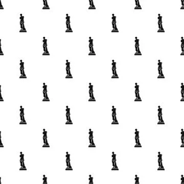 Statue pattern, simple style Stock Illustration