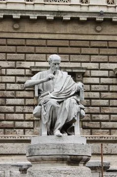 Statue of philosopher Foto stock