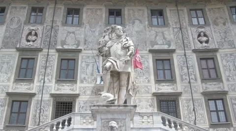 A Statue in Pisa in Italy Stock Footage 66446555