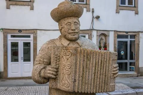 Statue in Ponte de Lima Stock Photos