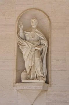 Statue of Pope Gregory Stock Photos