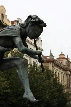 Statue in prague Stock Photos